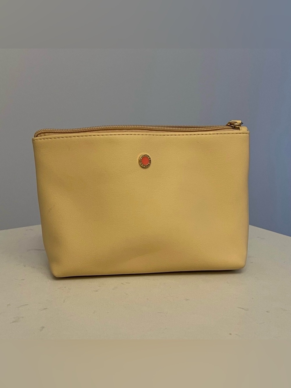 BVLGARI Cream makeup bag